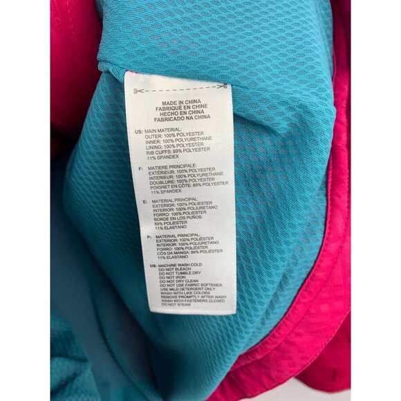 Adidas Golf ClimaProof Pink Windbreaker Jacket M Polyester Womens Lightweight - Picture 9 of 9